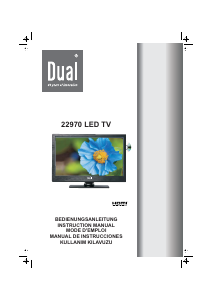 Manual de uso Dual 22970 Televisor de LED