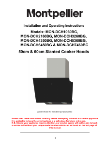 Manual Montpellier DCH6450BG Cooker Hood