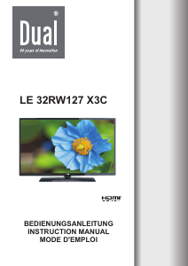 Bedienungsanleitung Dual LE 32RW127 X3C LED fernseher