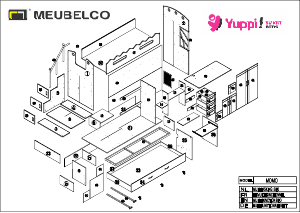 كتيب سرير علوي Momo Meubelco