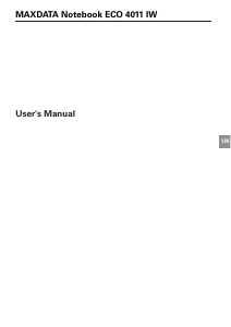 Handleiding Maxdata ECO 4011 IW Laptop