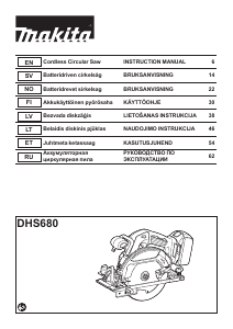 Handleiding Makita DHS680 Cirkelzaag