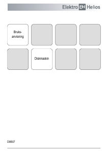 Bruksanvisning ElektroHelios DI8507 Diskmaskin