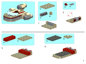 Kullanım kılavuzu Lego set COMCON024-1 Star Wars Luke's landspeeder