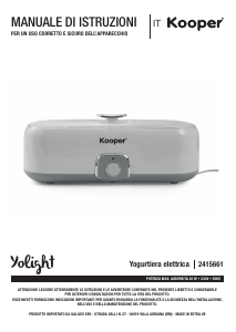 Manual Kooper 2415661 Yoghurt Maker