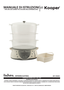 Manuale Kooper 2165306 Vaporiera