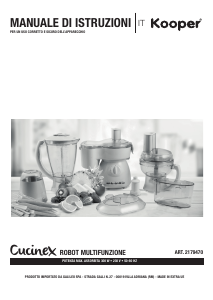 Manuale Kooper 2179470 Robot da cucina