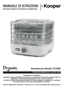 Manual Kooper 2415800 Food Dehydrator