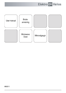 Bruksanvisning ElektroHelios MM2011 Mikrovågsugn