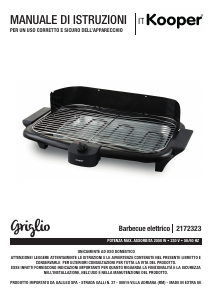 Manuale Kooper 2172323 Grill elettrico