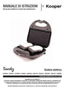 Manuale Kooper 2178463 Grill a contatto