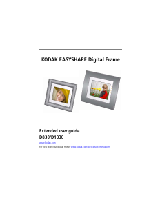 Handleiding Kodak D830 EasyShare Digitale fotolijst