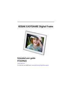 Manual Kodak P825 EasyShare Digital Photo Frame