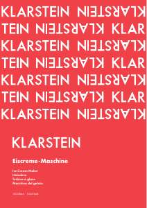 Mode d’emploi Klarstein 10031846 Vanilly Sky Family Machine à glace