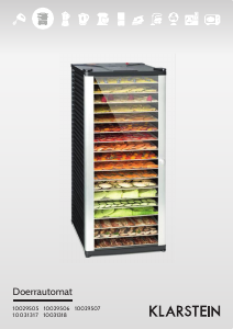 Manual Klarstein 10031317 Fruit Jerky 14 Food Dehydrator