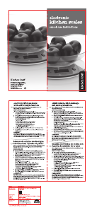 Manual de uso KitchenCraft KCSCALE60 Báscula de cocina
