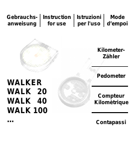 Bedienungsanleitung Kasper & Richter Walk 20 Schrittzähler