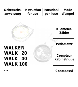 Bedienungsanleitung Kasper & Richter Walk 40 Schrittzähler