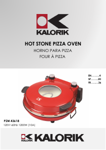 Manual de uso Kalorik PZM 43618 Horno para pizza