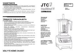 Käyttöohje JTC TM-800A OmniBlend V Tehosekoitin