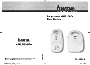 Bedienungsanleitung Hama BM1000 Babyphone