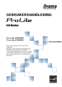 Handleiding iiyama ProLite B1906S LCD monitor