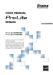Manual iiyama ProLite B1980SD LCD Monitor