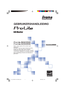 Handleiding iiyama ProLite B2403WS LCD monitor