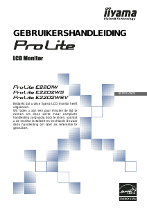 Handleiding iiyama ProLite E2202WSV LCD monitor