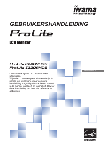 Handleiding iiyama ProLite E2209HDS LCD monitor