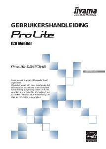 Handleiding iiyama ProLite E2473HS LCD monitor