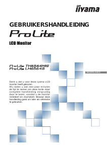 Handleiding iiyama ProLite LH6564S LCD monitor