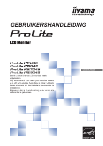 Handleiding iiyama ProLite P1704S LCD monitor