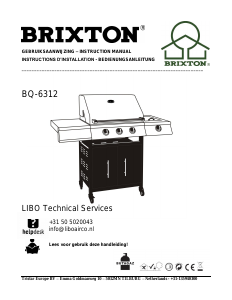 Handleiding Brixton BQ-6312 Barbecue