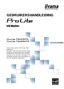 Handleiding iiyama ProLite T2451MTS LCD monitor