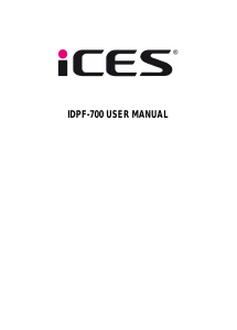 Manual de uso ICES IDPF-700 Marco digital