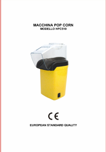 Manuale Howell HPC510 Macchina per popcorn