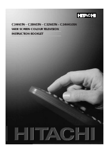 Manual Hitachi C28W1TN Television