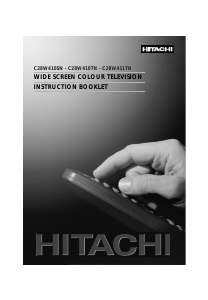 Manual Hitachi C28W411TN Television