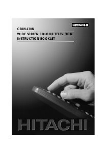 Manual Hitachi C28W430N Television