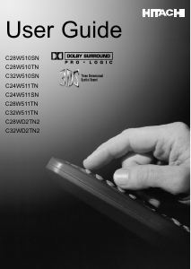 Manual Hitachi C28W510SN Television
