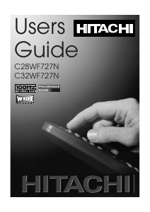 Manual Hitachi C32WF727N Television