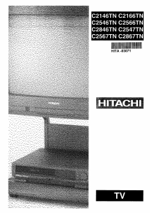 Manual Hitachi C2146TN Television