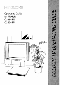 Manual Hitachi C2864TN Television