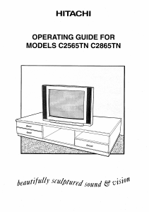 Handleiding Hitachi C2865TN Televisie