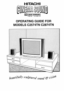 Manual Hitachi C2874TN Television