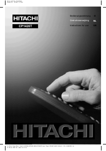 Handleiding Hitachi CP1426T Televisie