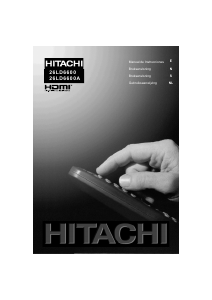 Handleiding Hitachi 26LD6600A LCD televisie