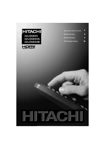 Handleiding Hitachi 32LD6600 LCD televisie