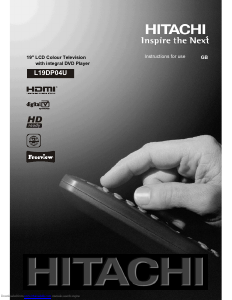 Handleiding Hitachi L19DP04U LCD televisie